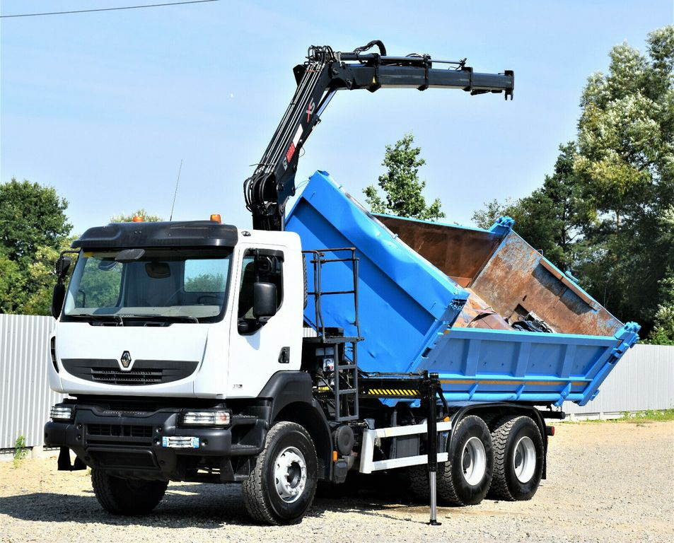 Renault KERAX 370 DXI* HIAB 122B-3 HIDUO/FUNK * 6x4 - Camión grúa, Volquete camión: foto 3 Renault KERAX 370 DXI* HIAB 122B-3 HIDUO/FUNK * 6x4 - Camión grúa, Volquete camión: foto 3