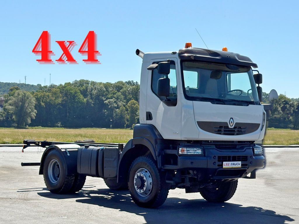 Renault KERAX 370 * FAHRGESTELL 4,55 m / 4x4*TOPZUSTAND - Chasis camión: foto 1 Renault KERAX 370 * FAHRGESTELL 4,55 m / 4x4*TOPZUSTAND - Chasis camión: foto 1