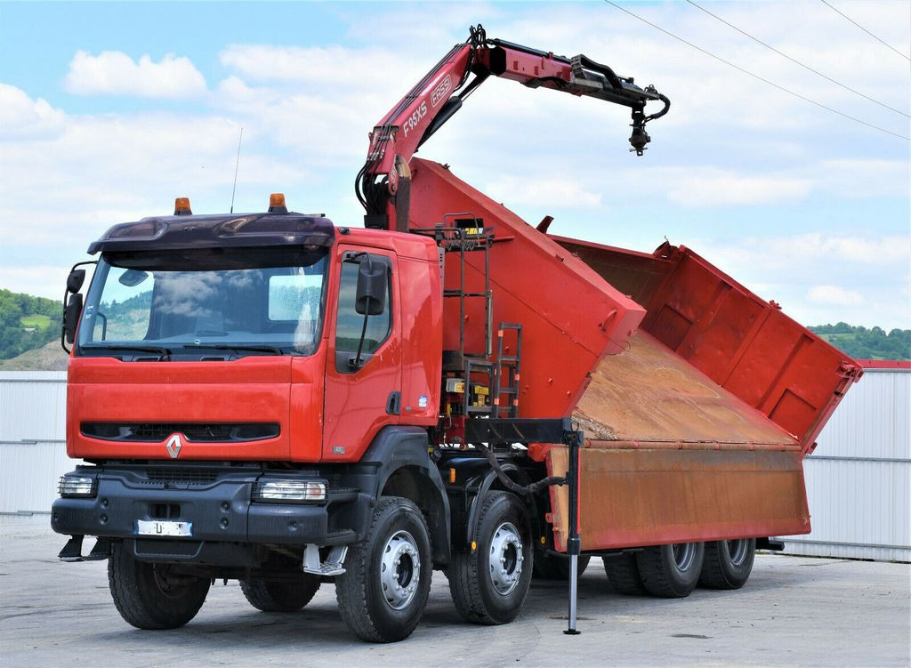 Renault KERAX 420 DCI Kipper 6,30m+FASSI F95AXS.21+FUNK - Camión grúa, Volquete camión: foto 5 Renault KERAX 420 DCI Kipper 6,30m+FASSI F95AXS.21+FUNK - Camión grúa, Volquete camión: foto 5