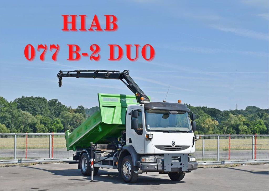Renault MIDLUM 220 DXI *KIPPER 3,80m *HIAB 077 B-2 DUO Renault MIDLUM 220 DXI *KIPPER 3,80m *HIAB 077 B-2 DUO - Camión grúa, Volquete camión: foto 1 Renault MIDLUM 220 DXI *KIPPER 3,80m *HIAB 077 B-2 DUO Renault MIDLUM 220 DXI *KIPPER 3,80m *HIAB 077 B-2 DUO - Camión grúa, Volquete camión: foto 1
