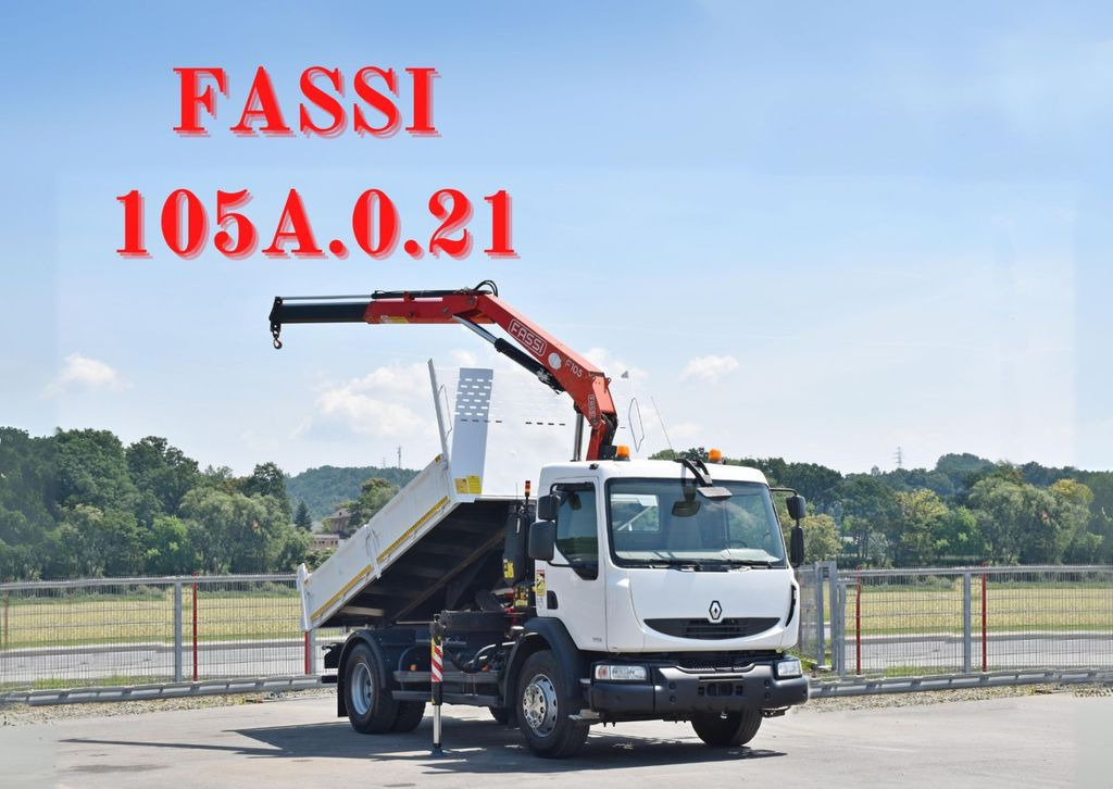Renault MIDLUM 300 DXI * FASSI F105A.0.21 + PILOT* TOP Renault MIDLUM 300 DXI * FASSI F105A.0.21 + PILOT* TOP - Camión grúa, Volquete camión: foto 1 Renault MIDLUM 300 DXI * FASSI F105A.0.21 + PILOT* TOP Renault MIDLUM 300 DXI * FASSI F105A.0.21 + PILOT* TOP - Camión grúa, Volquete camión: foto 1