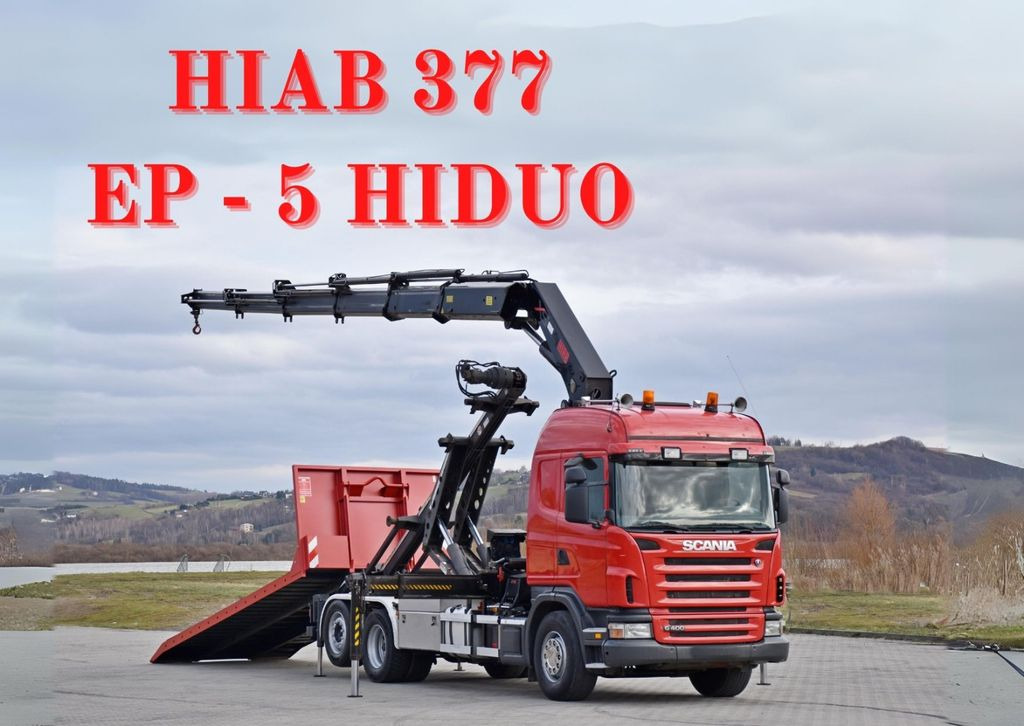 Scania G 400 * Abschleppwagen 6,40m* KRAN + FUNK * TOP - Camión grúa, Multibasculante camión: foto 1 Scania G 400 * Abschleppwagen 6,40m* KRAN + FUNK * TOP - Camión grúa, Multibasculante camión: foto 1
