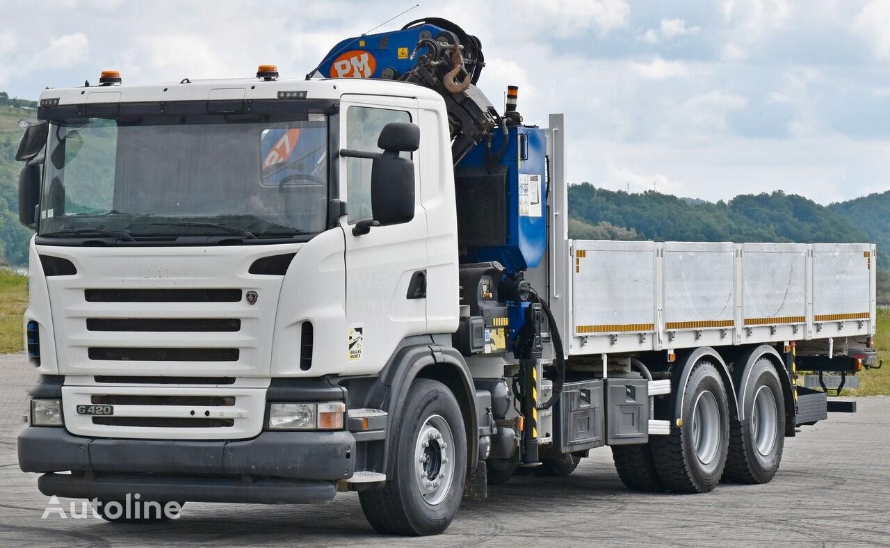 Scania G 420 * PM 27S LC + FUNK * 6x4 *TOPZUSTAND - Camión grúa, Camión caja abierta: foto 4 Scania G 420 * PM 27S LC + FUNK * 6x4 *TOPZUSTAND - Camión grúa, Camión caja abierta: foto 4