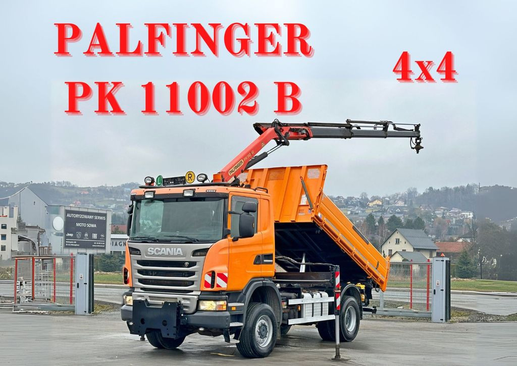 Scania G360 Kipper 4,10m *PK 11002 B + FUNK *4x4 - Volquete camión, Camión grúa: foto 1 Scania G360 Kipper 4,10m *PK 11002 B + FUNK *4x4 - Volquete camión, Camión grúa: foto 1