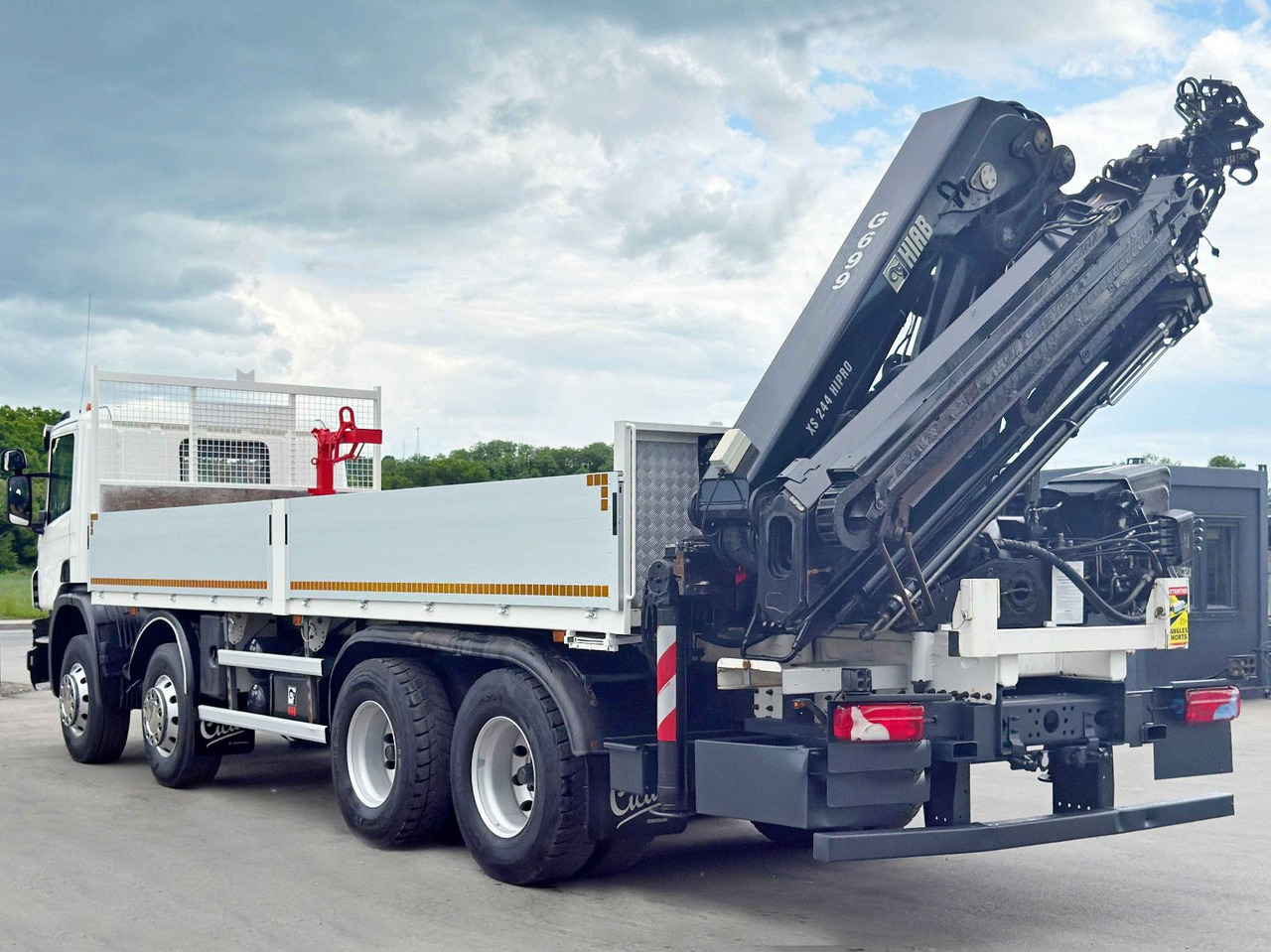 Camión grúa, Camión caja abierta Scania P 410*PLATFORM 7,00m*HIAB 244 E-5 HIPRO+FUNK/8x4 Scania P 410*PRITSCHE 7,00m*HIAB 244 E-5 HIPRO+FUNK/8x4: foto 7