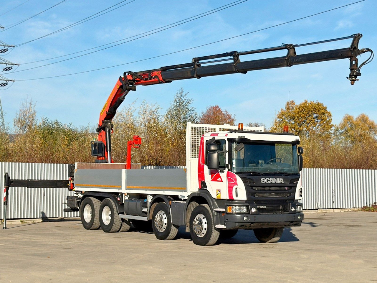 Scania P 450* PRITSCHE 6,90m * PK 23002- SH C FUNK *8x4 - Camión grúa: foto 2 Scania P 450* PRITSCHE 6,90m * PK 23002- SH C FUNK *8x4 - Camión grúa: foto 2