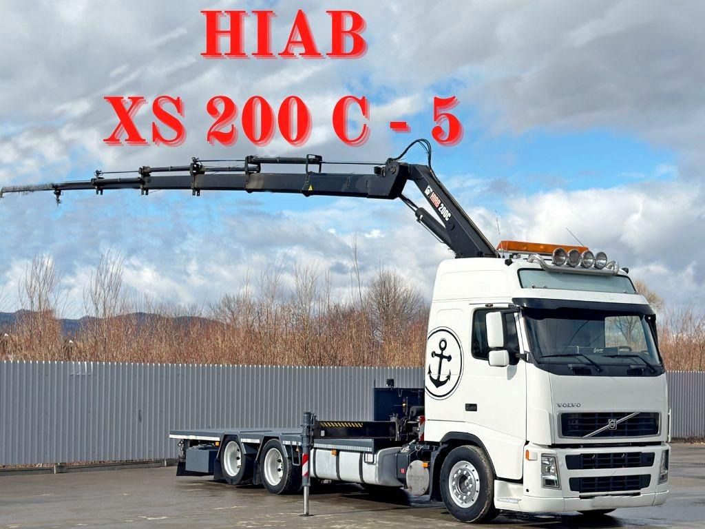 Volvo FH 13 400 Pritsche 6,55m * HIAB XS 200 C-5* TOP - Camión grúa, Camión caja abierta: foto 1 Volvo FH 13 400 Pritsche 6,55m * HIAB XS 200 C-5* TOP - Camión grúa, Camión caja abierta: foto 1
