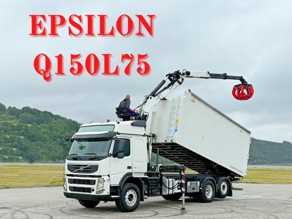Volvo FM 420 Kipper 6,20 m * EPSILON Q150L75 *TOP - Multibasculante camión, Camión grúa: foto 1 Volvo FM 420 Kipper 6,20 m * EPSILON Q150L75 *TOP - Multibasculante camión, Camión grúa: foto 1