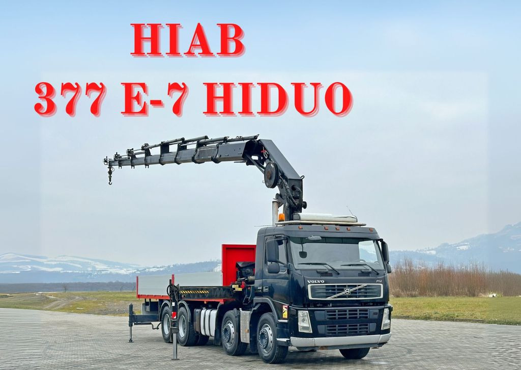 Volvo FM 440* HIAB 377 E-7 HIDUO + FUNK / 8x4 - Camión caja abierta, Camión grúa: foto 1 Volvo FM 440* HIAB 377 E-7 HIDUO + FUNK / 8x4 - Camión caja abierta, Camión grúa: foto 1