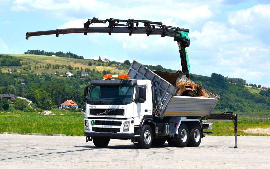 Volvo FM 440 Kipper 4,80m + PK 17000D/6x4 * TOPZUSTAND - Volquete camión, Camión grúa: foto 2 Volvo FM 440 Kipper 4,80m + PK 17000D/6x4 * TOPZUSTAND - Volquete camión, Camión grúa: foto 2