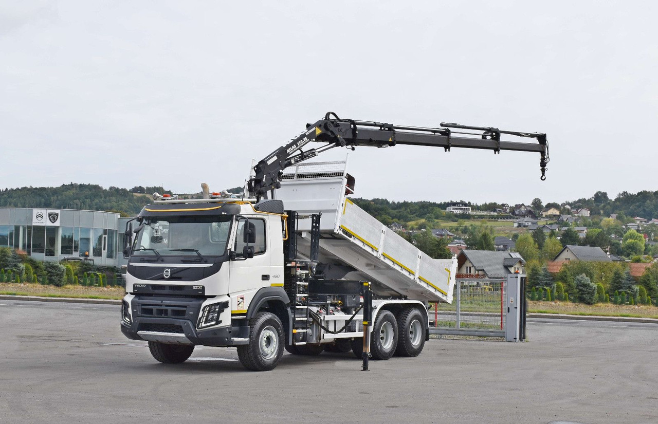 Volvo FMX 460 Kipper 5,40m *ATLAS 172.3E/FUNK *6x4 - Camión grúa: foto 2 Volvo FMX 460 Kipper 5,40m *ATLAS 172.3E/FUNK *6x4 - Camión grúa: foto 2