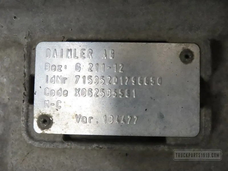 Mercedes-Benz A 0012603600 | Versnellingsbak G 211-12/14,9 - Caja de cambios para Camión: foto 3 Mercedes-Benz A 0012603600 | Versnellingsbak G 211-12/14,9 - Caja de cambios para Camión: foto 3