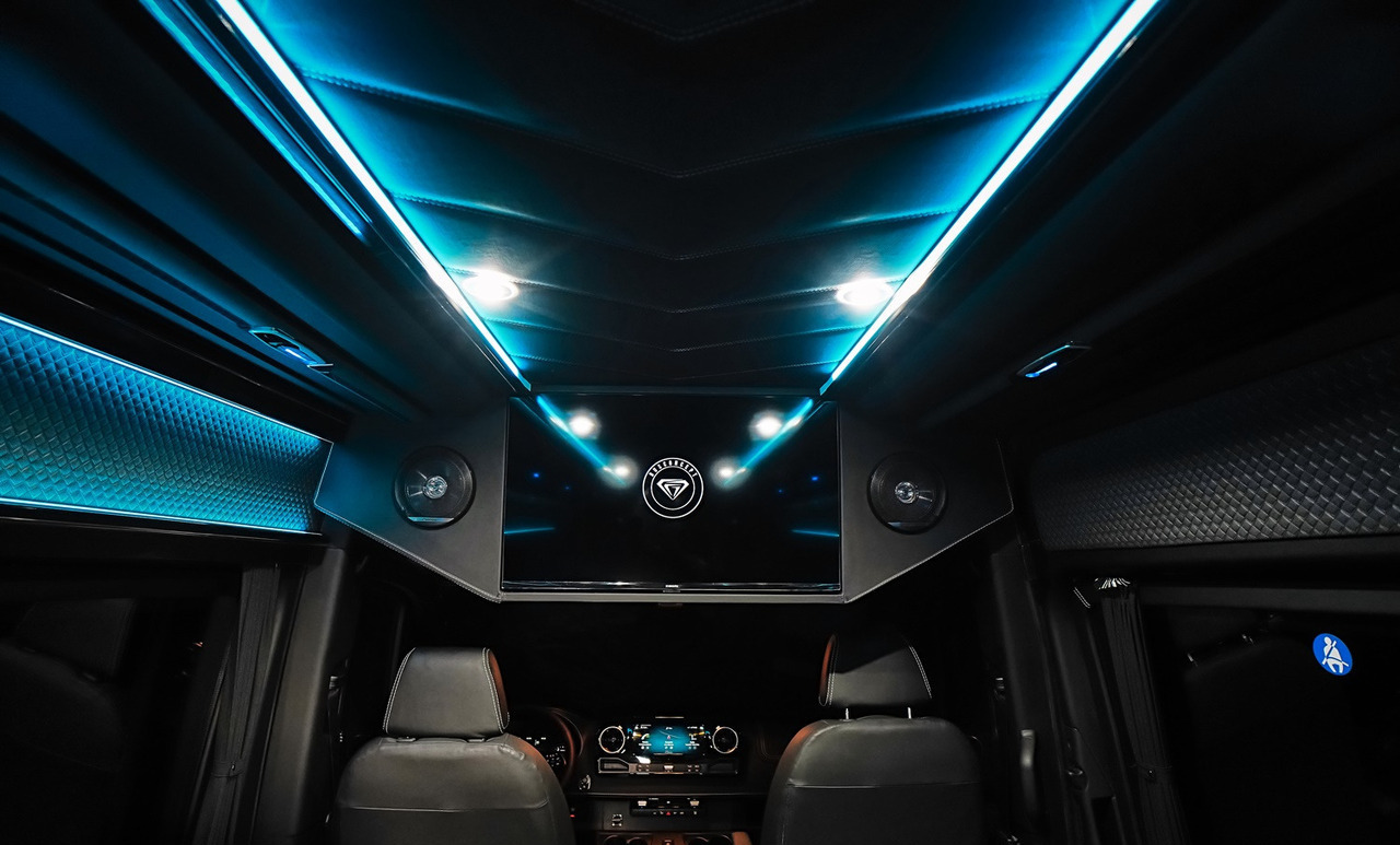 Minibús, Furgoneta de pasajeros nuevo Mercedes Sprinter 319 Busconcept L3H2 9-Sitze: foto 6