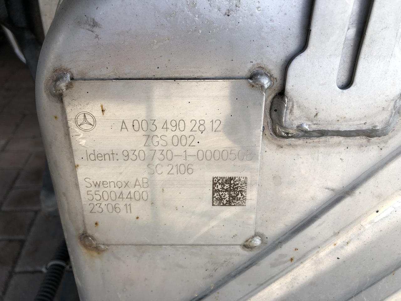 EXHAUST AFTERTREATMENT EURO6-EURO5 MERCEDES ACTROS MP4 - Colector de escape para Camión: foto 3 EXHAUST AFTERTREATMENT EURO6-EURO5 MERCEDES ACTROS MP4 - Colector de escape para Camión: foto 3