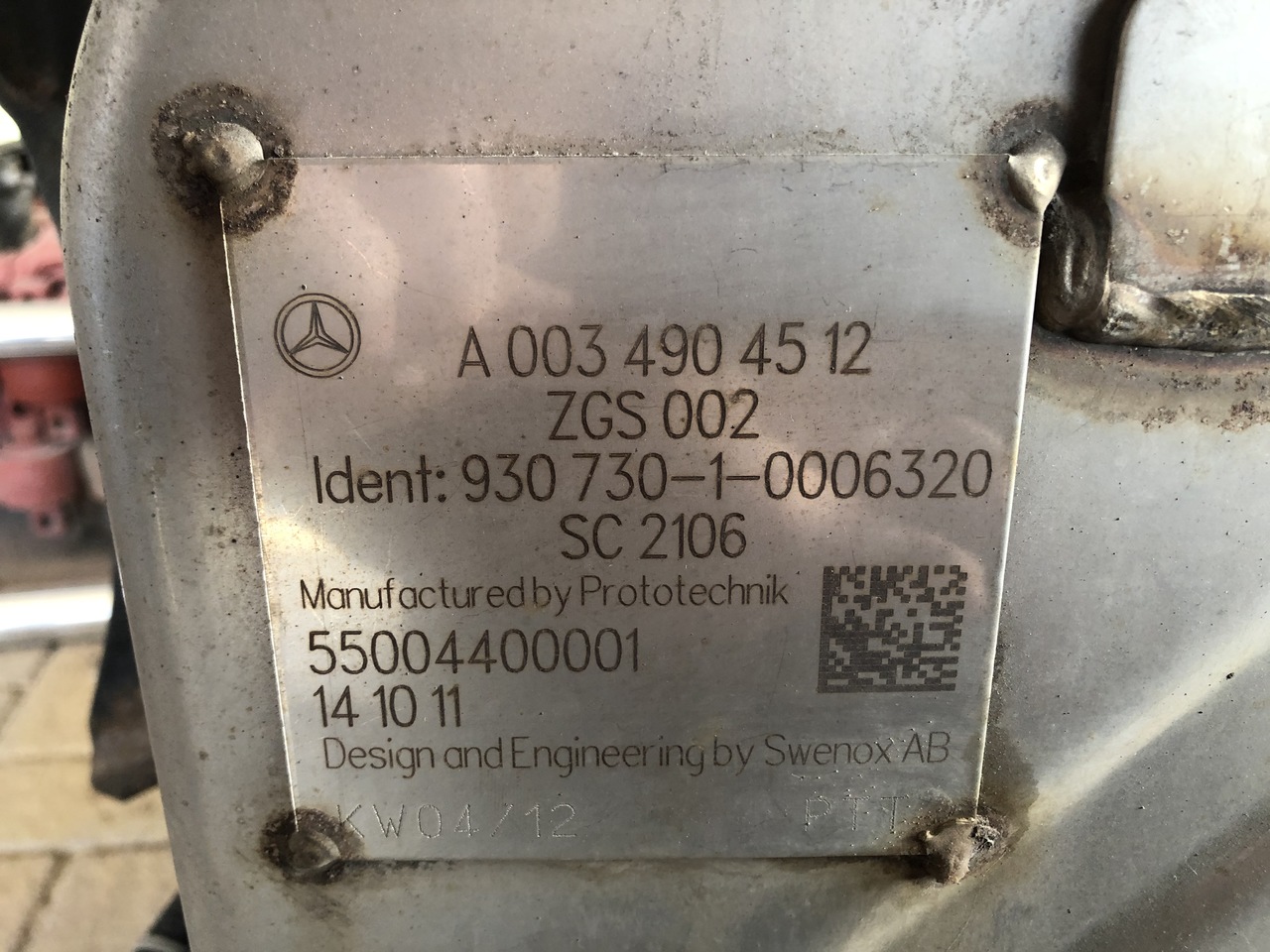 EXHAUST AFTERTREATMENT EURO6-EURO5 MERCEDES ACTROS MP4 - Colector de escape para Camión: foto 4 EXHAUST AFTERTREATMENT EURO6-EURO5 MERCEDES ACTROS MP4 - Colector de escape para Camión: foto 4