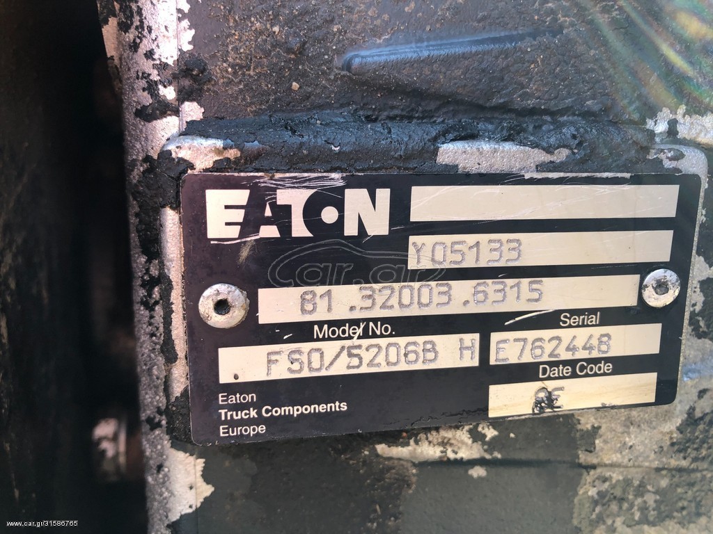 MAN EATON FSO5206B AND Y04178 - Caja de cambios: foto 1 MAN EATON FSO5206B AND Y04178 - Caja de cambios: foto 1