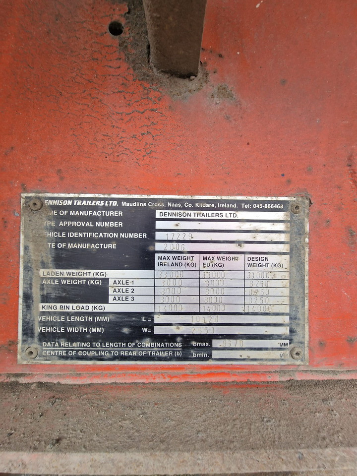2006 Dennison Bulk Tipping Trailer - Volquete semirremolque: foto 3 2006 Dennison Bulk Tipping Trailer - Volquete semirremolque: foto 3