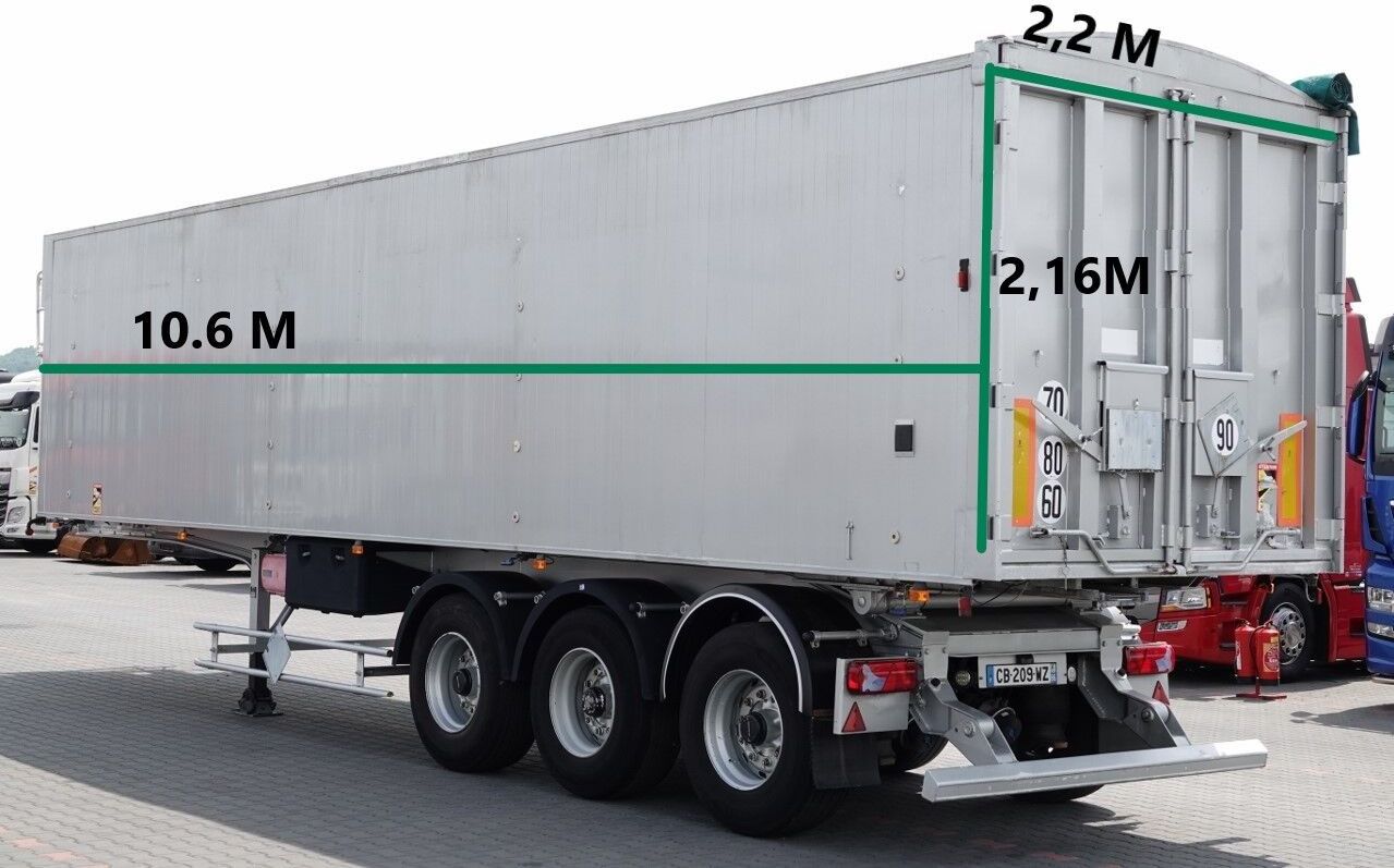 Benalu WYWROTKA 57 m3 / OŚ PODNOSZONA / SPROWADZONA / MAŁO UŻYWANA / S - Volquete semirremolque: foto 3 Benalu WYWROTKA 57 m3 / OŚ PODNOSZONA / SPROWADZONA / MAŁO UŻYWANA / S - Volquete semirremolque: foto 3