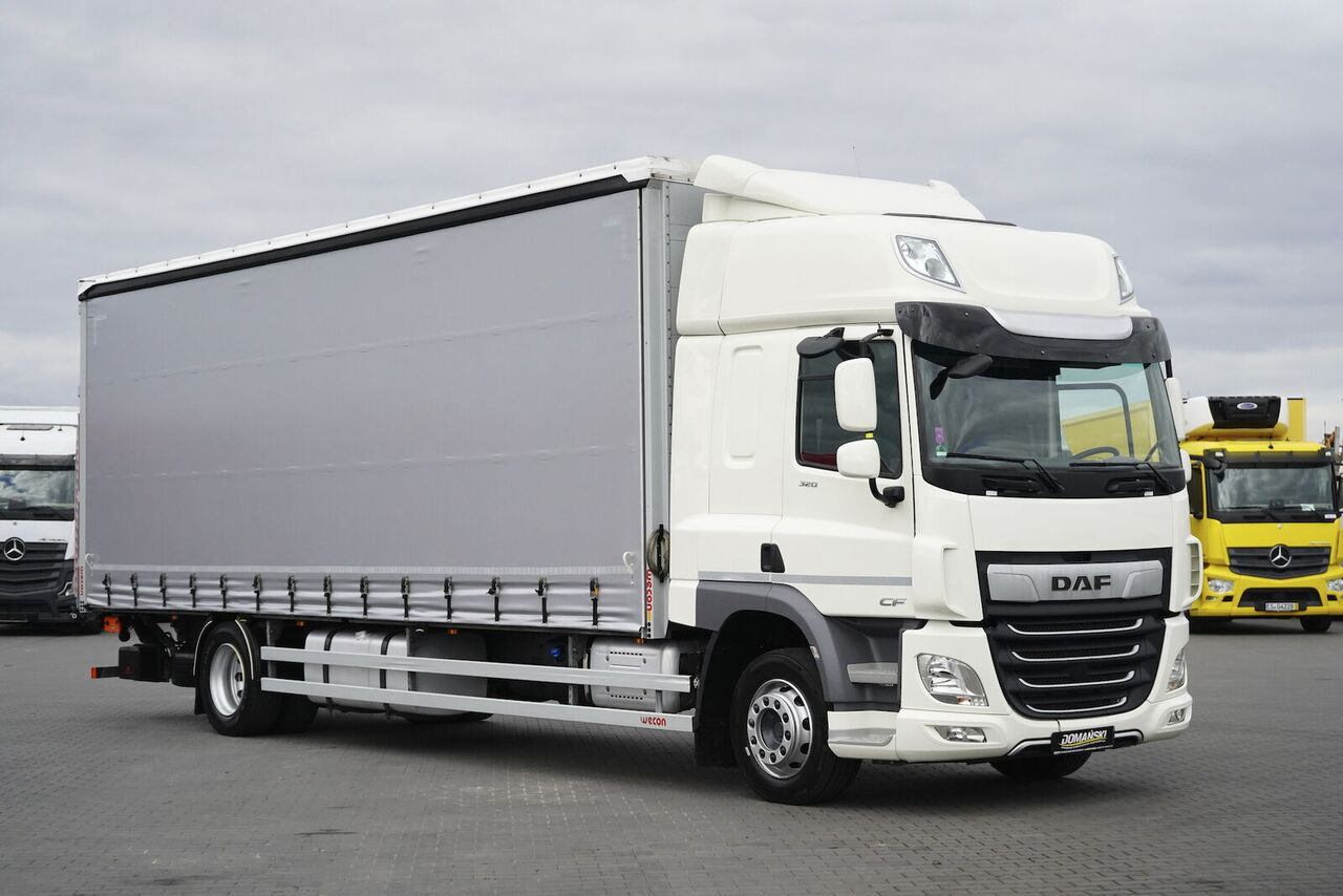 DAF CF / 320 / ACC / E 6 / FIRANKA + WINDA / 21 PALET / ŁAD. 8055 KG - Camión lona: foto 1 DAF CF / 320 / ACC / E 6 / FIRANKA + WINDA / 21 PALET / ŁAD. 8055 KG - Camión lona: foto 1
