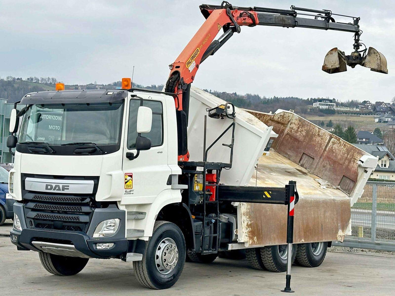 DAF CF 410 * Kipper 4,90 m + PK 16001 - K B * 6x4 - Volquete camión, Camión grúa: foto 3 DAF CF 410 * Kipper 4,90 m + PK 16001 - K B * 6x4 - Volquete camión, Camión grúa: foto 3