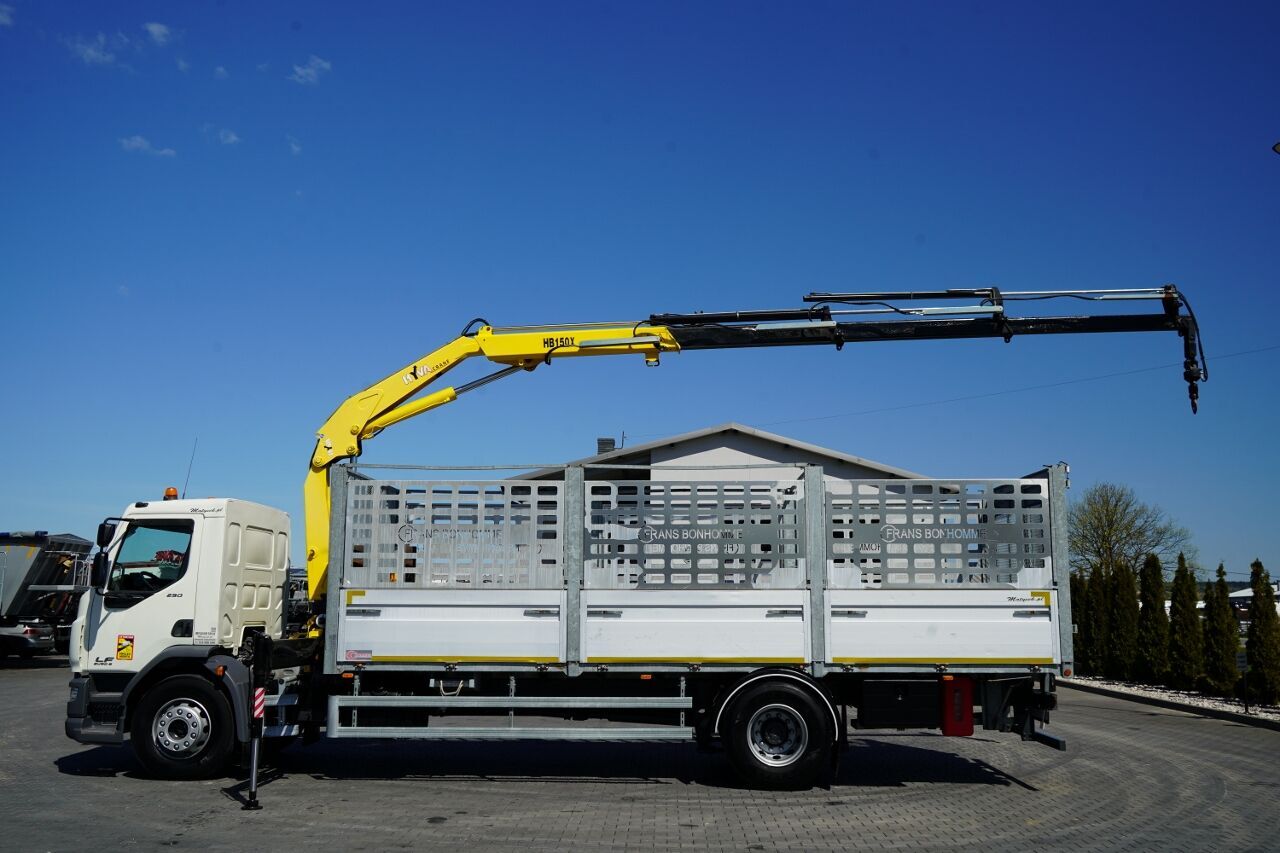 DAF LF 250 / 4X2 / SKRZYNIOWY - 7.30 + HDS HYVA HB 150XE3 / STEROWAN - Camión caja abierta, Camión grúa: foto 2 DAF LF 250 / 4X2 / SKRZYNIOWY - 7.30 + HDS HYVA HB 150XE3 / STEROWAN - Camión caja abierta, Camión grúa: foto 2