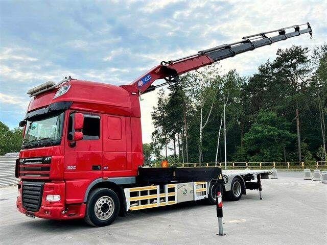 DAF XF 105 6x2 HMF 4020 EURO 5 KRAN CRANE - Camión caja abierta, Camión grúa: foto 1 DAF XF 105 6x2 HMF 4020 EURO 5 KRAN CRANE - Camión caja abierta, Camión grúa: foto 1