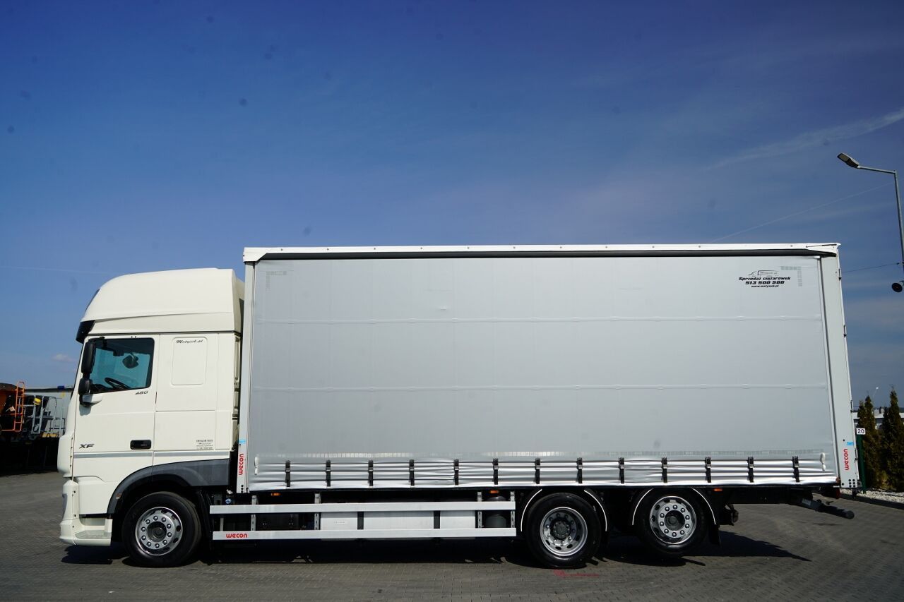 DAF XF 480 / SOLÓWKA / FIRANKA / 6X2 / OŚ PODNOSZONA / SAF - Camión lona: foto 3 DAF XF 480 / SOLÓWKA / FIRANKA / 6X2 / OŚ PODNOSZONA / SAF - Camión lona: foto 3