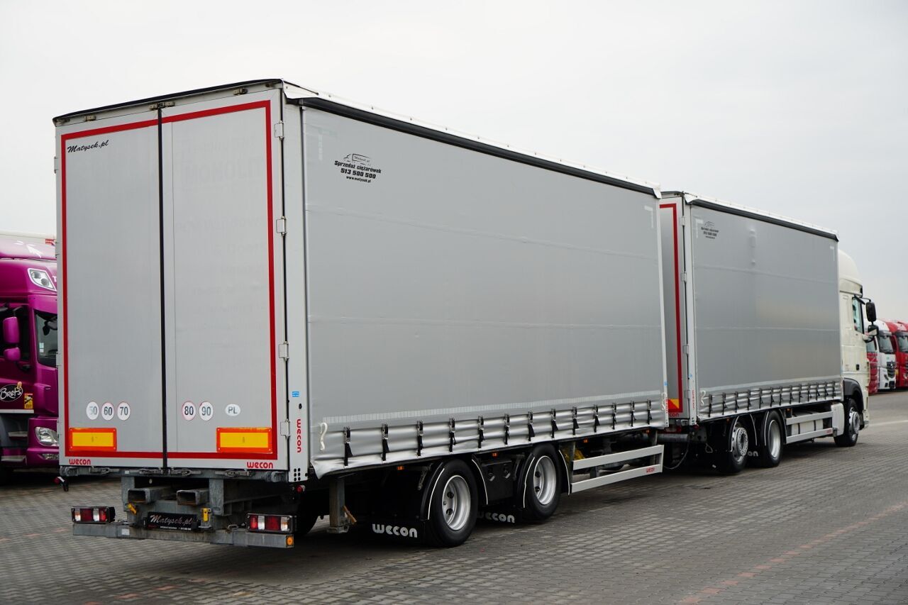 DAF XF 480 / ZESTAW TANDEM / SSC / OŚ PODNOSZONA / PRZYCZEPA WECON / - Camión lona: foto 3 DAF XF 480 / ZESTAW TANDEM / SSC / OŚ PODNOSZONA / PRZYCZEPA WECON / - Camión lona: foto 3