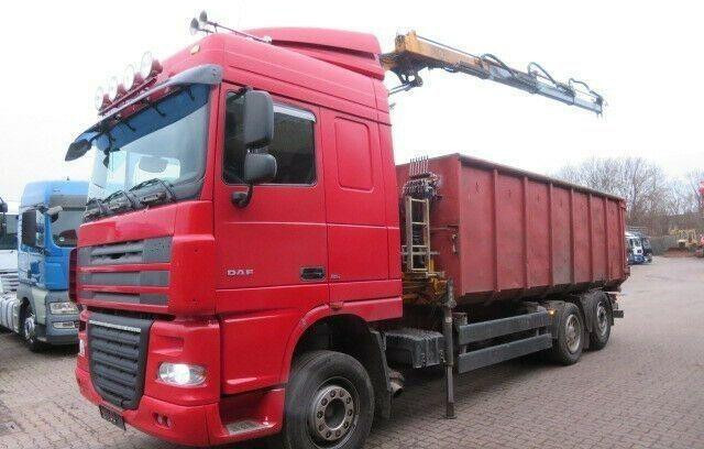 DAF XF105.410 6x2 Container + Crane - Portacontenedor de cadenas camión: foto 4 DAF XF105.410 6x2 Container + Crane - Portacontenedor de cadenas camión: foto 4