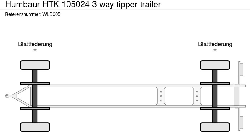 Volquete remolque Humbaur HTK 105024 3 way tipper trailer: foto 13
