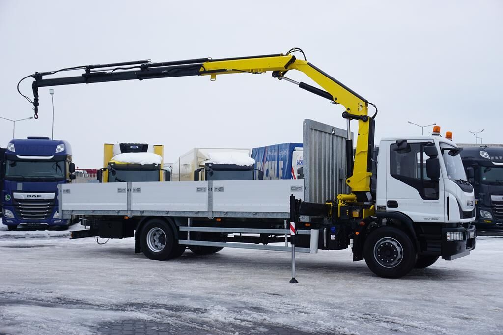 IVECO EUROCARGO / 180-250 / SKRZYNIOWY + HDS / HYVA HC - 153 / ROTATOR - Camión caja abierta, Camión grúa: foto 4 IVECO EUROCARGO / 180-250 / SKRZYNIOWY + HDS / HYVA HC - 153 / ROTATOR - Camión caja abierta, Camión grúa: foto 4