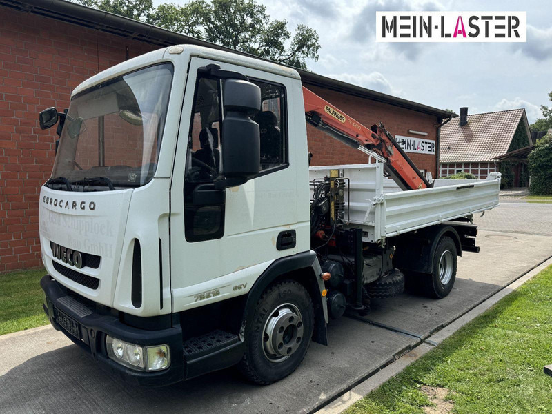 Iveco ML75E16 3-Way Meiller Tipper Crane Palfinger PK 4200 - Volquete camión, Camión grúa: foto 4 Iveco ML75E16 3-Way Meiller Tipper Crane Palfinger PK 4200 - Volquete camión, Camión grúa: foto 4