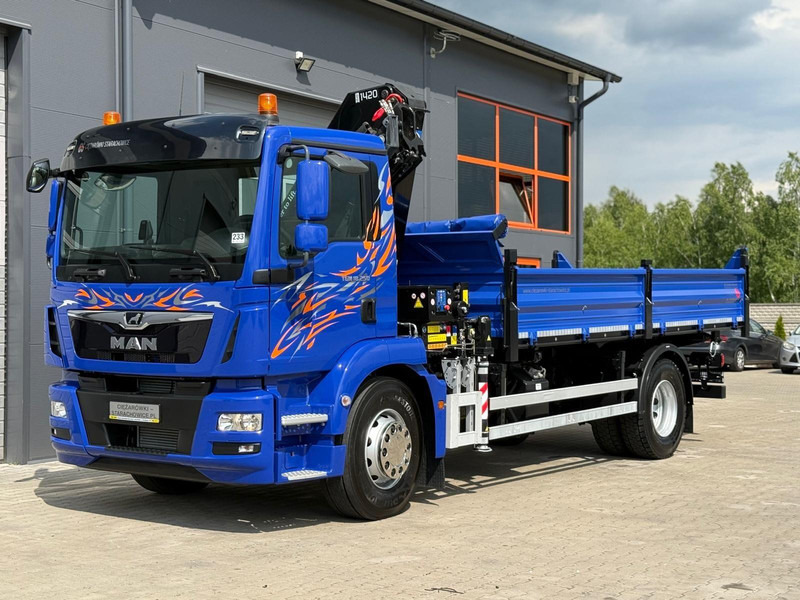MAN MAN TGM TGL TGS 18.250 // E6 // wywrotka + HDS HMF z pilotem // - Volquete camión: foto 4 MAN MAN TGM TGL TGS 18.250 // E6 // wywrotka + HDS HMF z pilotem // - Volquete camión: foto 4