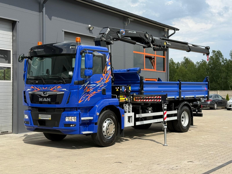 MAN MAN TGM TGL TGS 18.250 // E6 // wywrotka + HDS HMF z pilotem // - Volquete camión: foto 2 MAN MAN TGM TGL TGS 18.250 // E6 // wywrotka + HDS HMF z pilotem // - Volquete camión: foto 2