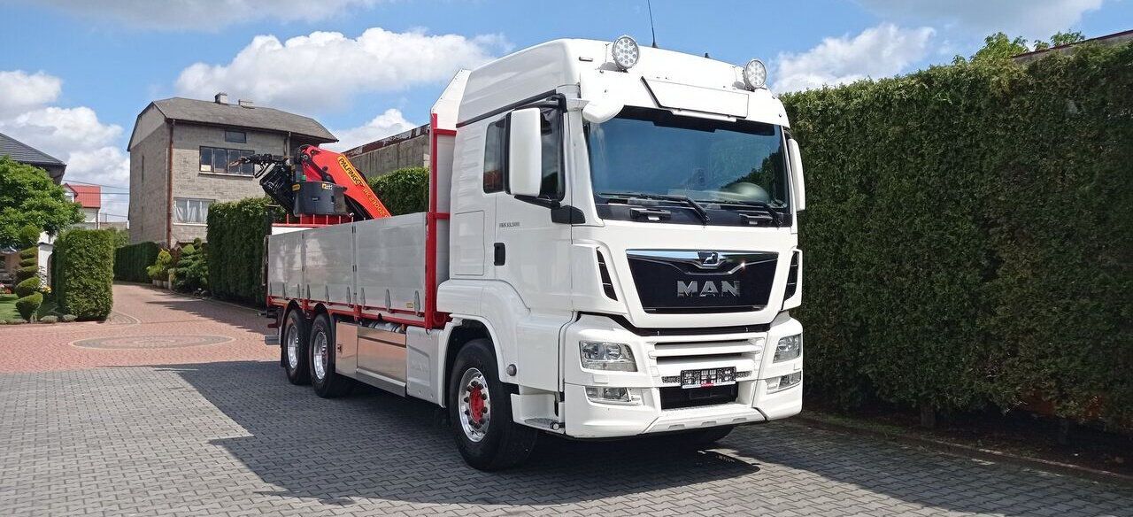 MAN MAN TGS 33.500 6x4 / + Palfinger crane - Camión caja abierta, Camión grúa: foto 4 MAN MAN TGS 33.500 6x4 / + Palfinger crane - Camión caja abierta, Camión grúa: foto 4