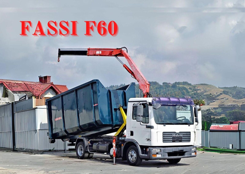 MAN TGL 7.150 + FASSI F60 * TOPZUSTAND - Volquete camión, Camión grúa: foto 1 MAN TGL 7.150 + FASSI F60 * TOPZUSTAND - Volquete camión, Camión grúa: foto 1