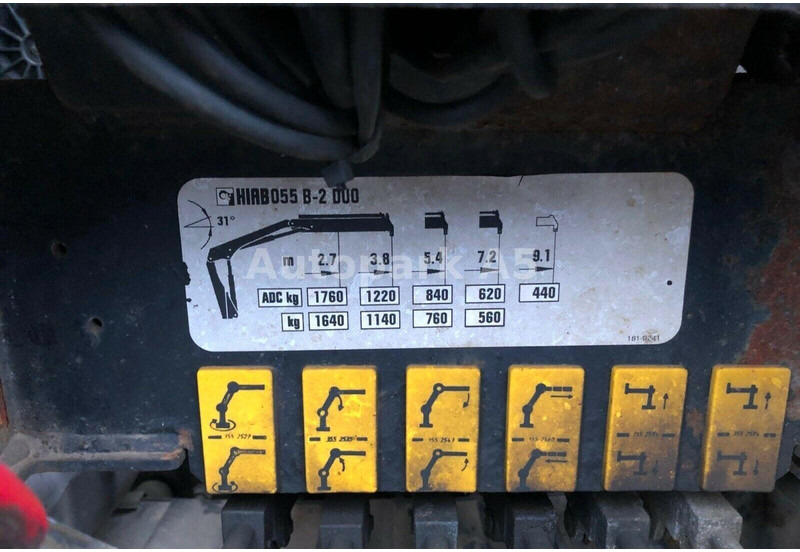 Camión caja abierta, Camión grúa MAN TGL 8.180 Flatbed + Crane Hiab 055: foto 12 Camión caja abierta, Camión grúa MAN TGL 8.180 Flatbed + Crane Hiab 055: foto 12