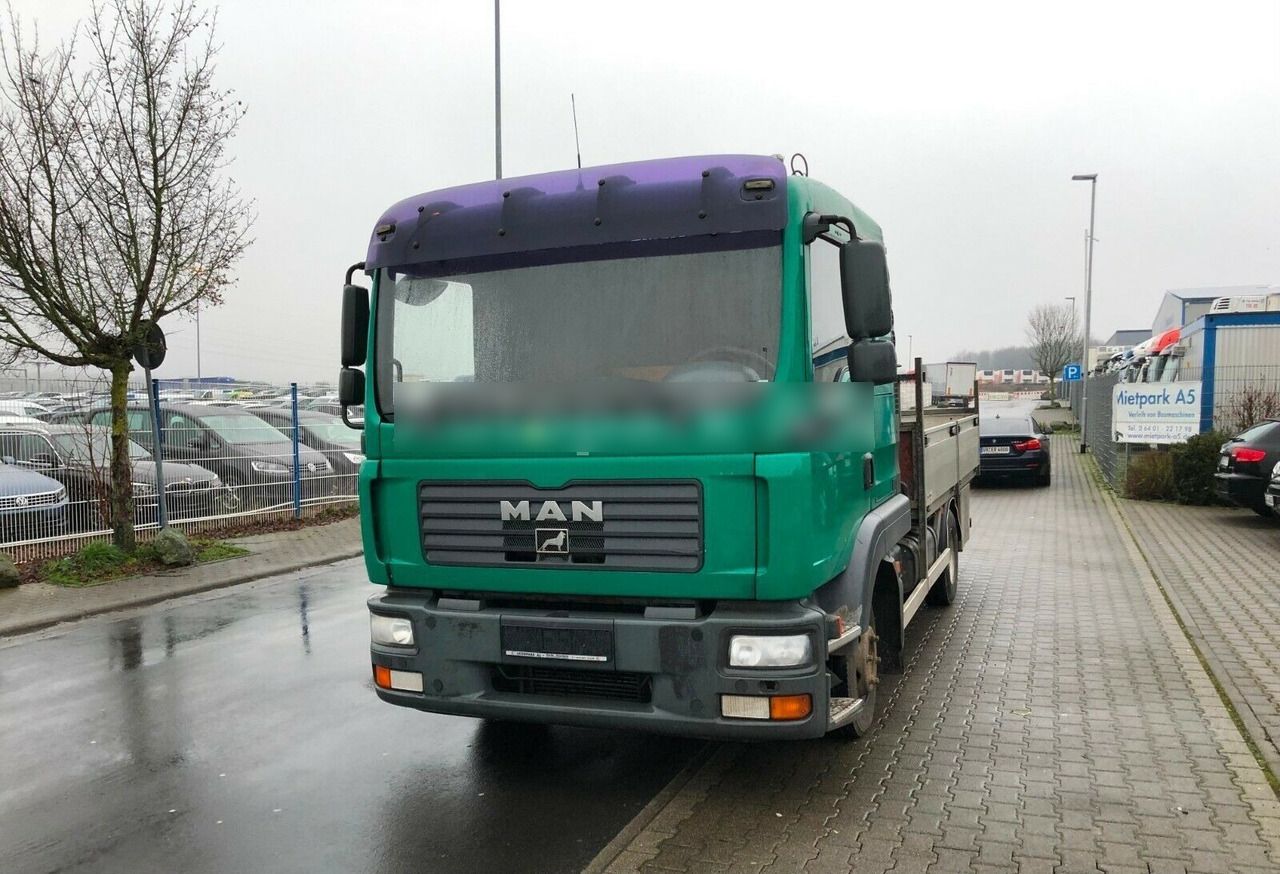 MAN TGL 8.180 Flatbed + Crane Hiab 055 - Camión caja abierta, Camión grúa: foto 1 MAN TGL 8.180 Flatbed + Crane Hiab 055 - Camión caja abierta, Camión grúa: foto 1