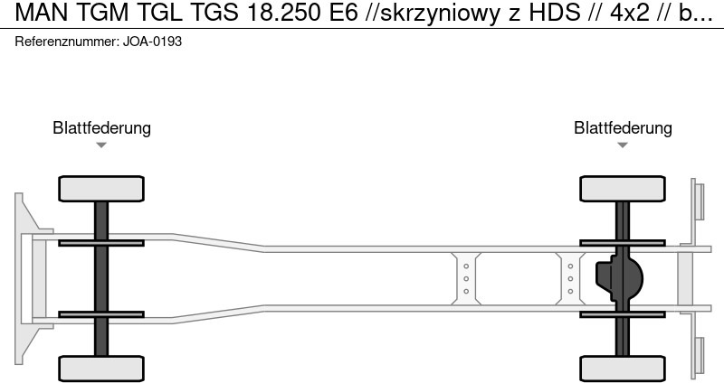 MAN TGM TGL TGS 18.250 E6 //skrzyniowy z HDS // 4x2 // budowlanka - Camión caja abierta, Camión grúa: foto 2 MAN TGM TGL TGS 18.250 E6 //skrzyniowy z HDS // 4x2 // budowlanka - Camión caja abierta, Camión grúa: foto 2
