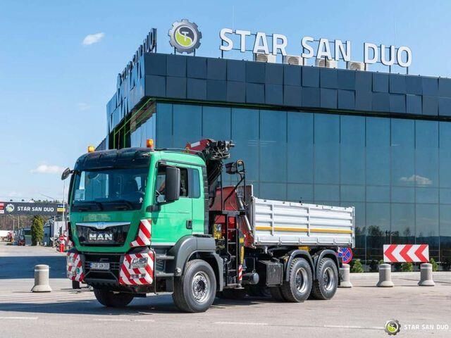 MAN TGS 33.440 6x4 PALFINGER PK 22002 Crane Tipper - Volquete camión, Camión grúa: foto 3 MAN TGS 33.440 6x4 PALFINGER PK 22002 Crane Tipper - Volquete camión, Camión grúa: foto 3