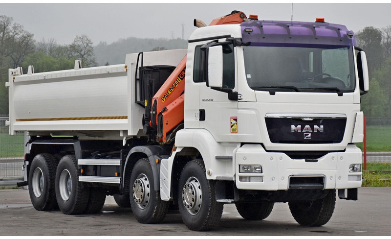 MAN TGS 35.440 * KIPPER 5,80m + KRAN * TOPZUSTAND - Volquete camión, Camión grúa: foto 4 MAN TGS 35.440 * KIPPER 5,80m + KRAN * TOPZUSTAND - Volquete camión, Camión grúa: foto 4