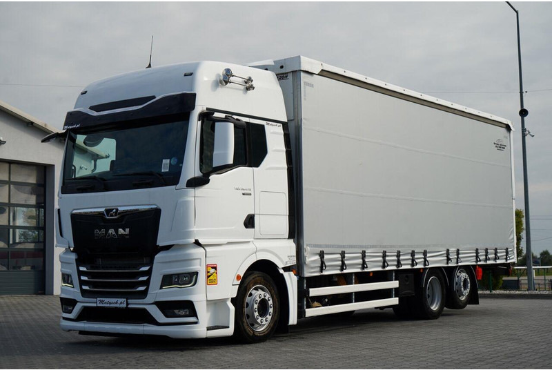 MAN TGX 26.470 / 6x2 / FIRANKA / SOLÓWKA / 6x2 / 120 m3 / OŚ PODNOSZ - Camión lona: foto 1 MAN TGX 26.470 / 6x2 / FIRANKA / SOLÓWKA / 6x2 / 120 m3 / OŚ PODNOSZ - Camión lona: foto 1
