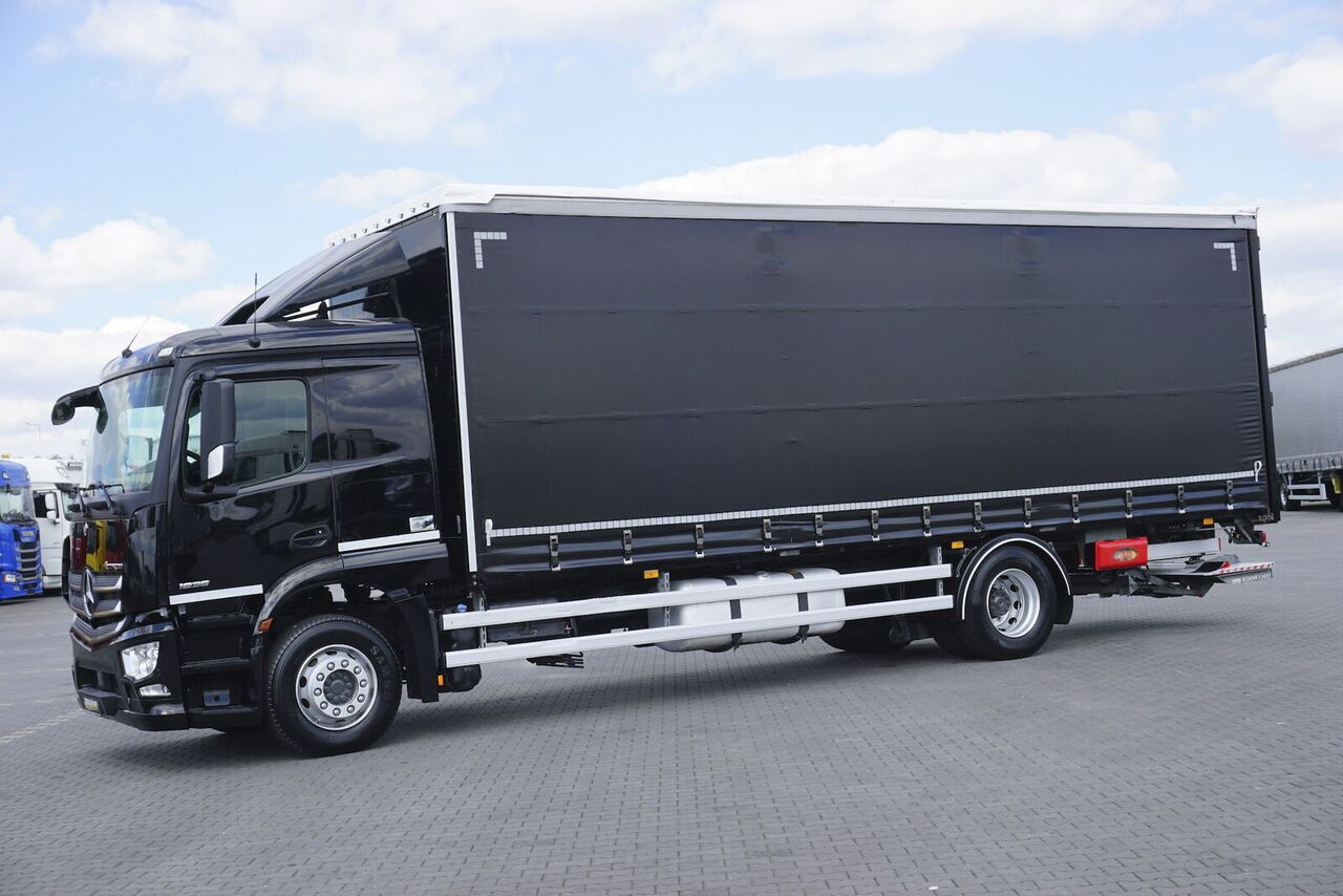 Mercedes-Benz ACTROS / 1835 / ACC / E 6 / FIRANKA + WINDA / 21 PALET / DŁ. 8,4 - Camión lona: foto 3 Mercedes-Benz ACTROS / 1835 / ACC / E 6 / FIRANKA + WINDA / 21 PALET / DŁ. 8,4 - Camión lona: foto 3