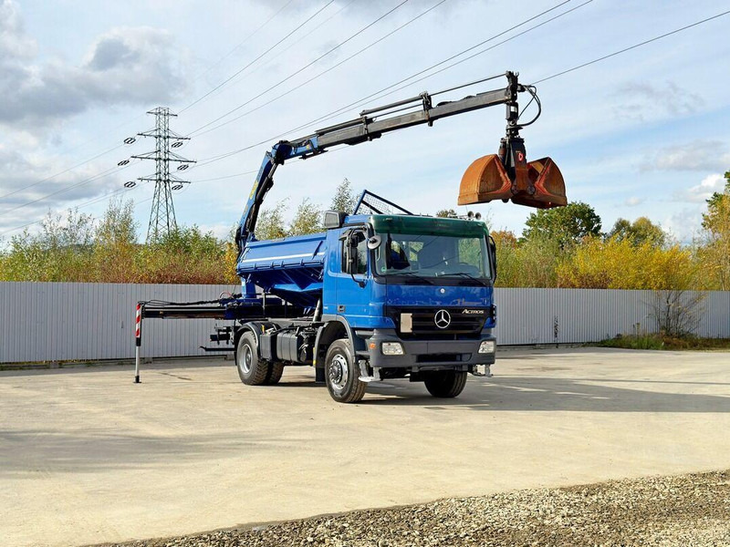 Mercedes-Benz ACTROS 1841 * PK 10501 + FUNK * TOP * 4x4 - Volquete camión, Camión grúa: foto 4 Mercedes-Benz ACTROS 1841 * PK 10501 + FUNK * TOP * 4x4 - Volquete camión, Camión grúa: foto 4