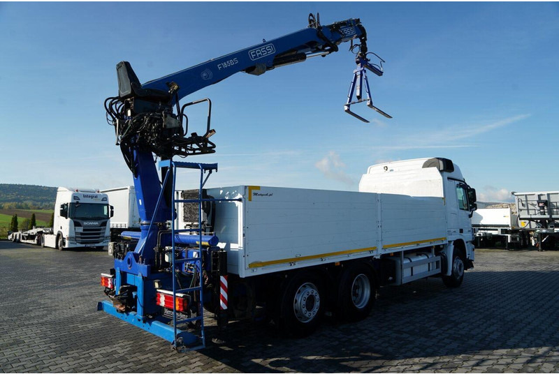 Mercedes-Benz ACTROS 2548 / 6x2 / BURTOWA - 6,5 M / OŚ PODNOSZONA / HDS FASSI - Camión caja abierta, Camión grúa: foto 4 Mercedes-Benz ACTROS 2548 / 6x2 / BURTOWA - 6,5 M / OŚ PODNOSZONA / HDS FASSI - Camión caja abierta, Camión grúa: foto 4