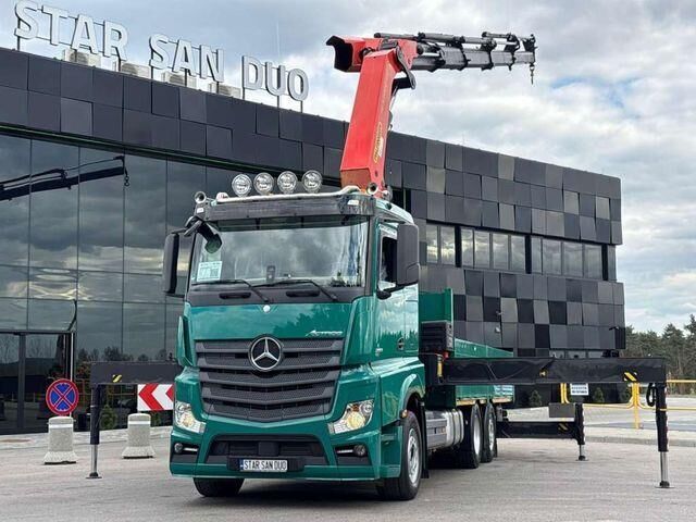 Mercedes-Benz ACTROS 2851 6x2 PALFINGER PK 53002 SH CRANE - Camión caja abierta, Camión grúa: foto 2 Mercedes-Benz ACTROS 2851 6x2 PALFINGER PK 53002 SH CRANE - Camión caja abierta, Camión grúa: foto 2