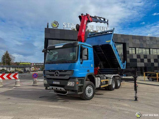 Mercedes-Benz ACTROS 3341 6x6 HMF 4220 K4 CRANE KIPPER - Volquete camión, Camión grúa: foto 5 Mercedes-Benz ACTROS 3341 6x6 HMF 4220 K4 CRANE KIPPER - Volquete camión, Camión grúa: foto 5