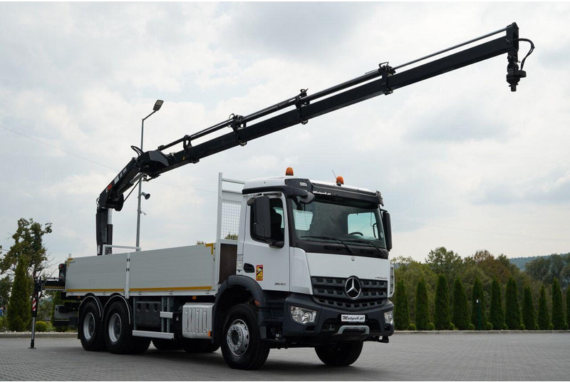 Mercedes-Benz / AROCS 2640 / 6x4 / SKRZYNIOWY - 6,5 M / HDS HIAB XS 144 / wysó - Camión caja abierta, Camión grúa: foto 1 Mercedes-Benz / AROCS 2640 / 6x4 / SKRZYNIOWY - 6,5 M / HDS HIAB XS 144 / wysó - Camión caja abierta, Camión grúa: foto 1