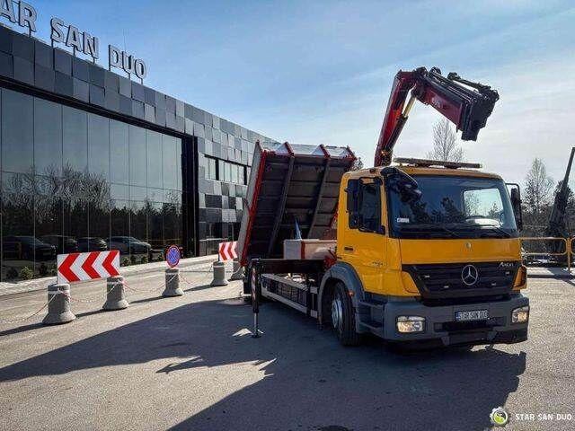 Mercedes-Benz AXOR 1824 4x2 HMF 975 HDS Crane Rotator Kipper - Volquete camión, Camión grúa: foto 2 Mercedes-Benz AXOR 1824 4x2 HMF 975 HDS Crane Rotator Kipper - Volquete camión, Camión grúa: foto 2