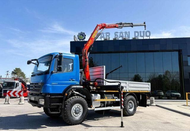 Mercedes-Benz AXOR 1824 4x4 PALFINGER PK 8500 Crane Kran - Volquete camión, Camión grúa: foto 3 Mercedes-Benz AXOR 1824 4x4 PALFINGER PK 8500 Crane Kran - Volquete camión, Camión grúa: foto 3